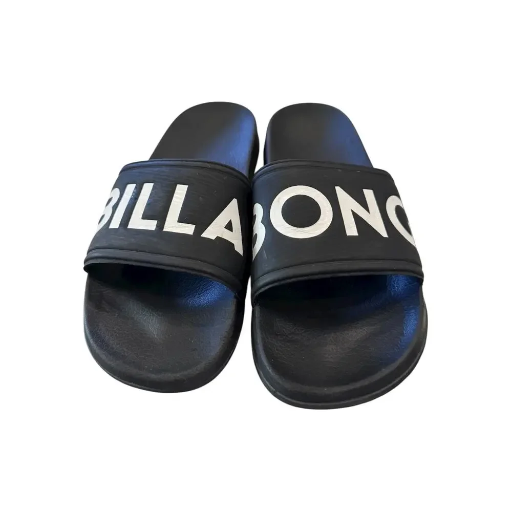 Billabong All Day Slide Sandals Black White Men’s 7.5